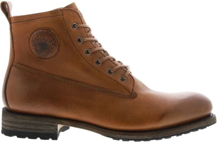 Blackstone Gm09 Cuoio Hoge veterlaarzen , Bruin, Heren