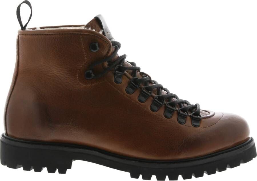 Blackstone Ug44 OUD Geel Lage Bikerboots Bont , Bruin, Heren