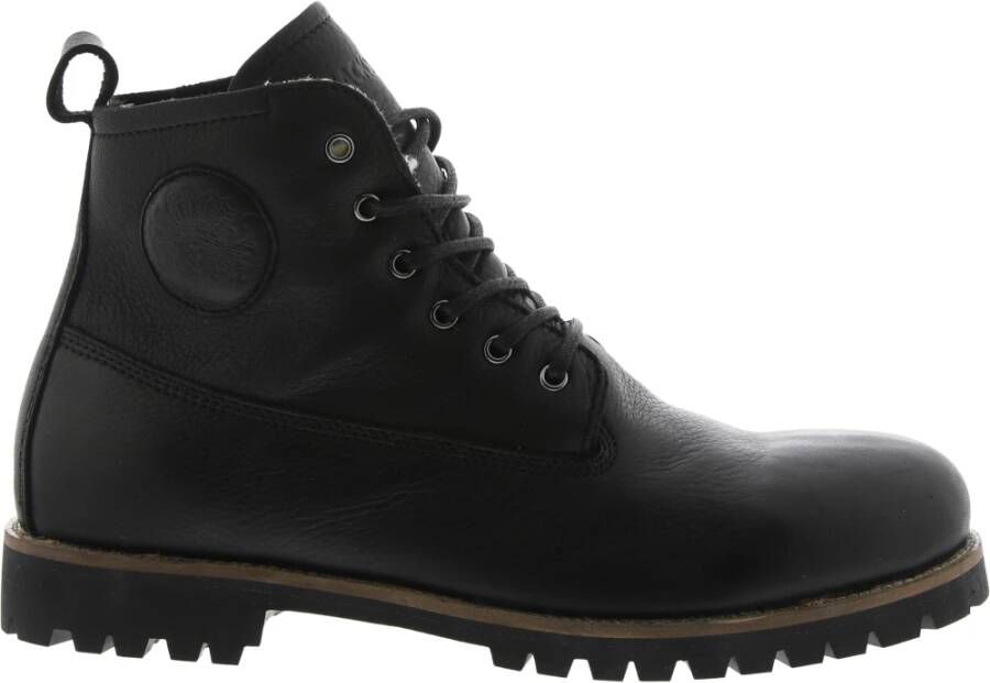 Blackstone Sg31 Black Lace Up Boot Fur , Zwart, Heren