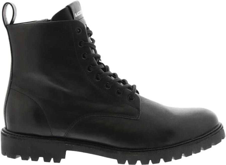 Blackstone Sg33 Black Lace UP Boots , Zwart, Heren