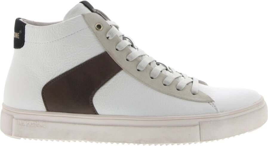 Blackstone Wg52 White Coffee Mid Sneaker , Wit, Heren