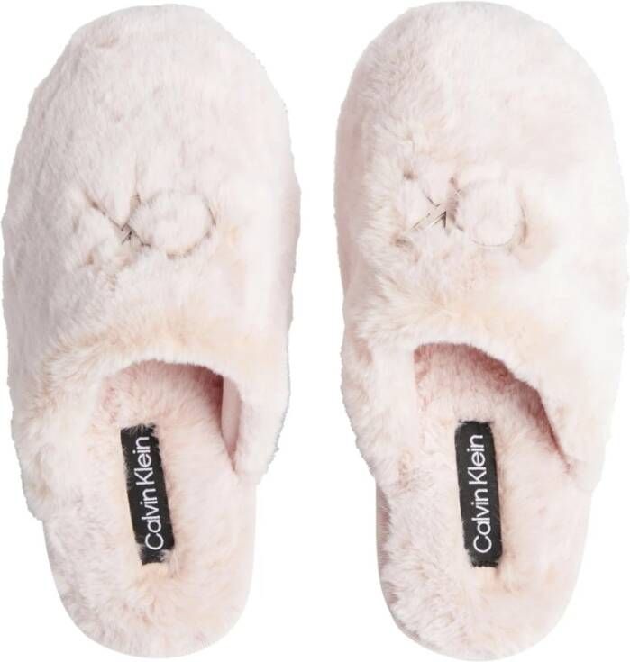 Calvin Klein slipper mule fur , Roze, Dames