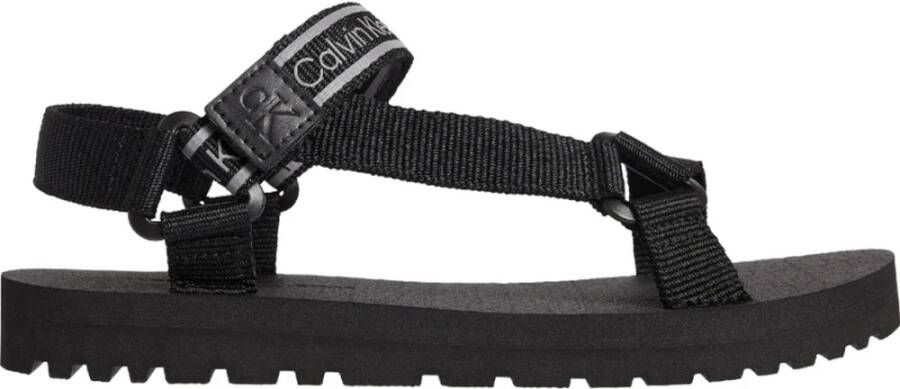 Calvin Klein prefresato sandal 1 , Zwart, Heren
