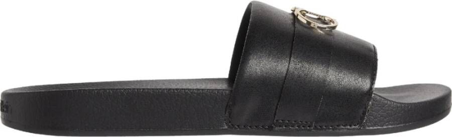 Calvin Klein pool slide w/hdw , Zwart, Dames