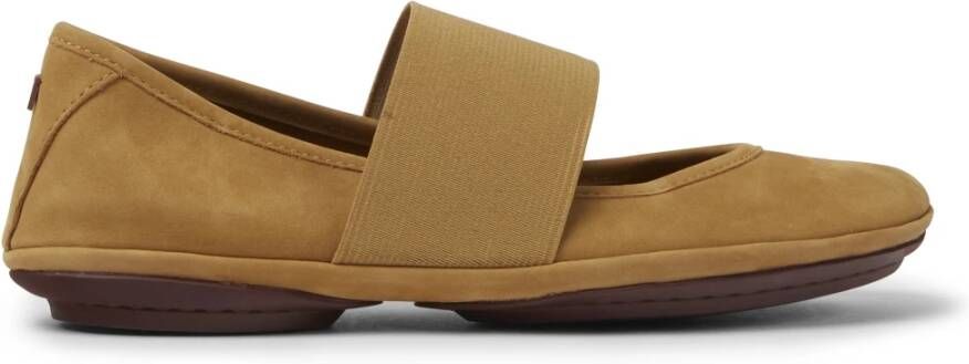 Camper Ballerina's Rechts Nina 21595 Nubuck , Bruin, Dames