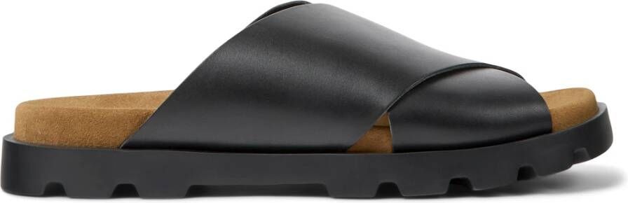 Camper Platte sandalen , Zwart, Heren