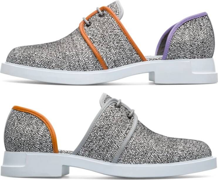 Camper Veterschoenen Grijs Dames