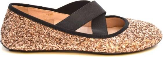 Car Shoe Ballerina's Geel Dames