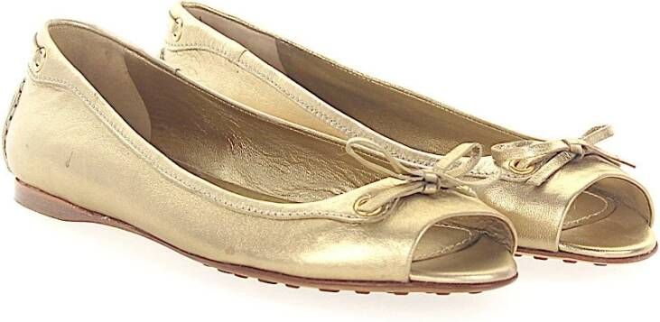 Car Shoe Ballerina's Geel Dames