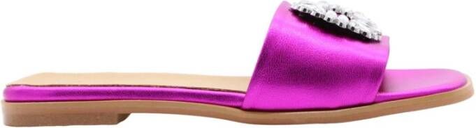 catwalk Platte sandalen , Paars, Dames