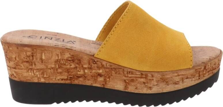 Cinzia Soft Sleehakken Geel Dames