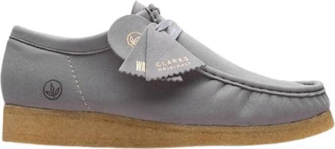 Clarks Mannen, schoenen originelen Wallabee vegan 26165991 , Grijs, Heren