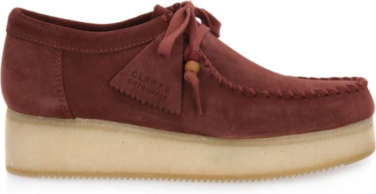 Clarks Instappers & Slip ons Rood Dames
