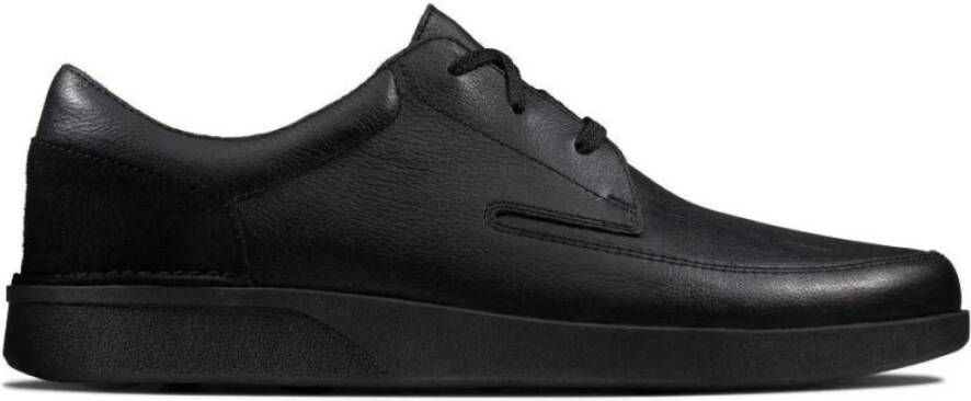 Clarks Oakland Craft Flats , Zwart, Heren