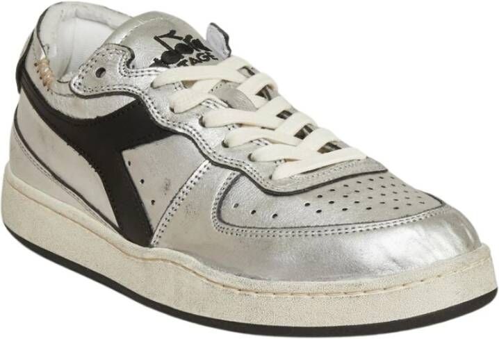 Diadora MI Basket rij gesneden sneakers , Grijs, Dames