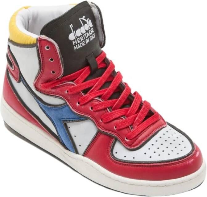 Diadora High Top veter up sneakers , Rood, Dames