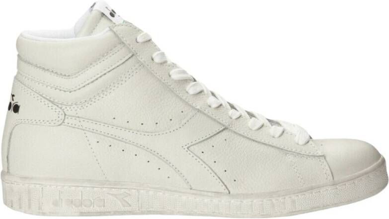 Diadora Witte Hoge Sneaker Game L High Waxed Heren