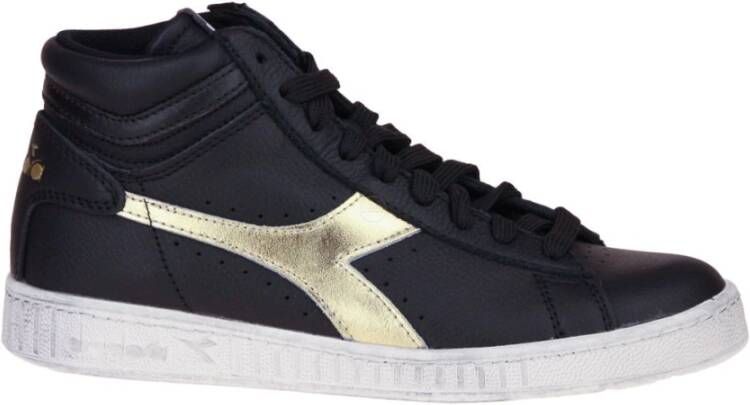 Diadora Game L High Waxed Metal WN Sneakers , Zwart, Dames