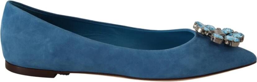 Dolce & Gabbana Platte schoenen , Blauw, Dames