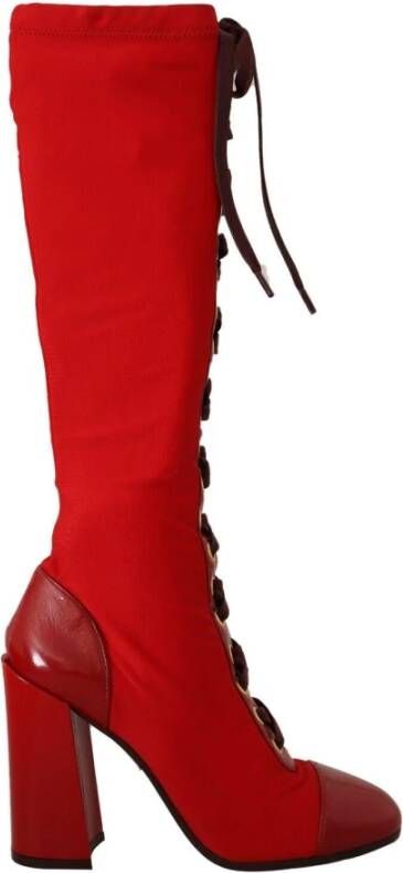 Dolce & Gabbana Enkellaarsjes Rood Dames