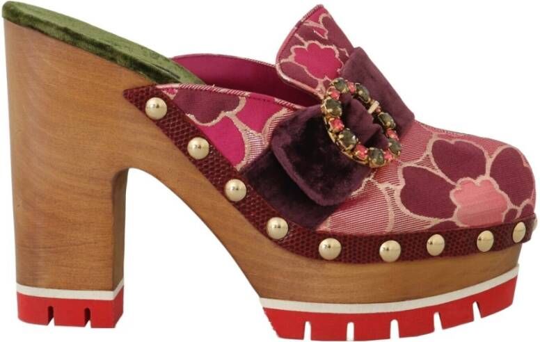 Dolce & Gabbana Hakken muilezels , Roze, Dames