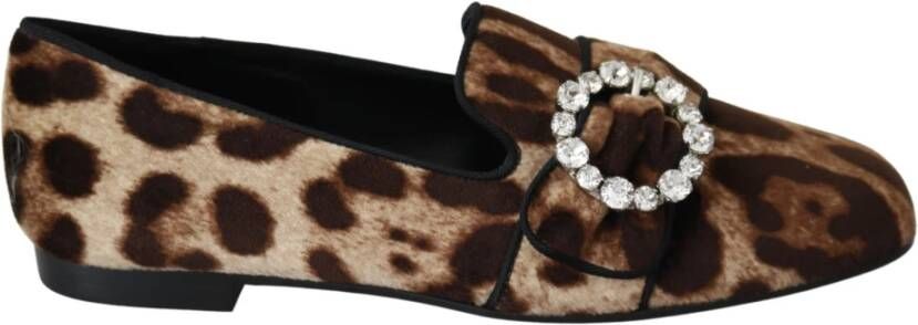 Dolce & Gabbana Instappers & Slip ons Bruin Dames