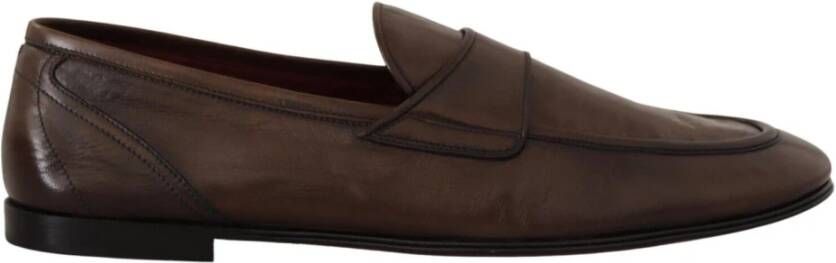 Dolce & Gabbana Instappers & Slip ons Bruin Heren