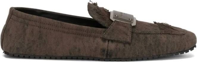 Dolce & Gabbana Instappers & Slip ons Bruin Heren