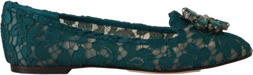 Dolce & Gabbana Instappers & Slip ons Groen Dames