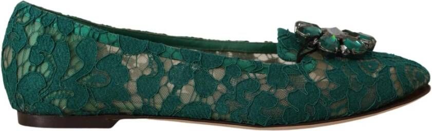 Dolce & Gabbana Instappers & Slip ons Groen Dames