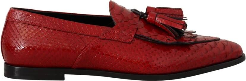 Dolce & Gabbana Instappers & Slip ons Rood Heren