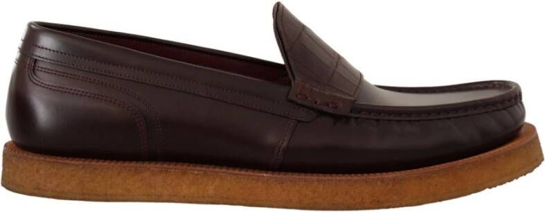 Dolce & Gabbana Instappers & Slip ons Rood Heren