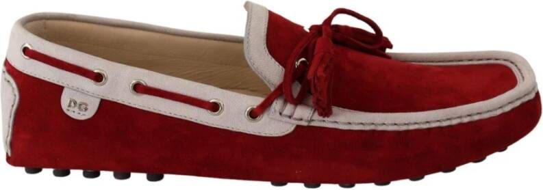 Dolce & Gabbana Instappers & Slip ons Rood Heren