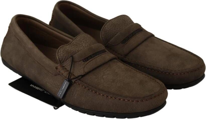 Dolce & Gabbana Instappers & Slip ons Bruin Heren