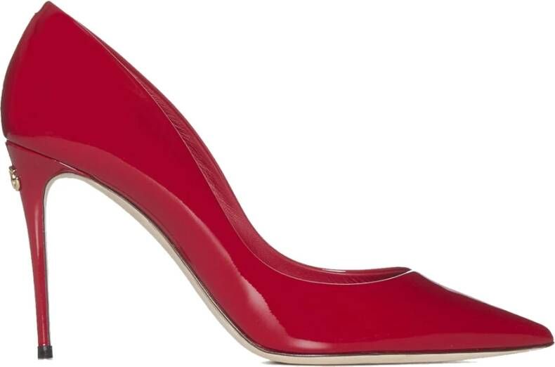 Dolce Gabbana Leather Pumps , Rood, Dames