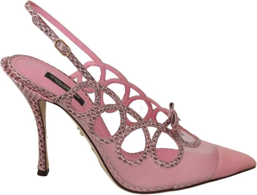 Dolce & Gabbana Slanke erg ayers sandalen , Roze, Dames