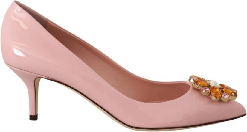 Dolce & Gabbana Pompen met kristaldetail , Roze, Dames