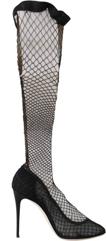 Dolce & Gabbana Gesaldeste Sock Pumps , Zwart, Dames