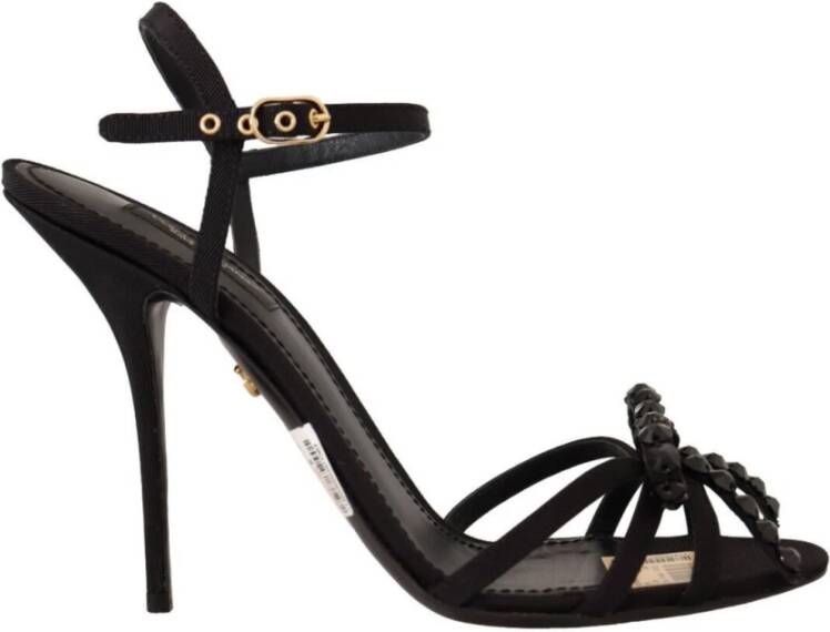 Dolce & Gabbana Hoge hiel sandalen , Zwart, Dames