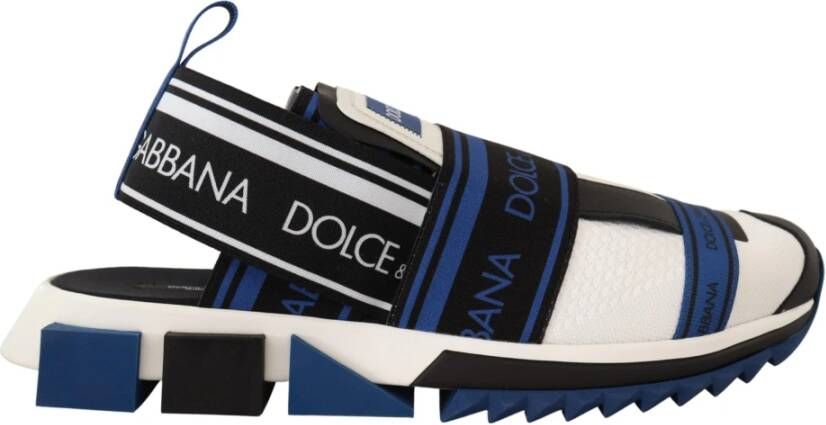 Dolce & Gabbana Platte sandalen , Blauw, Heren