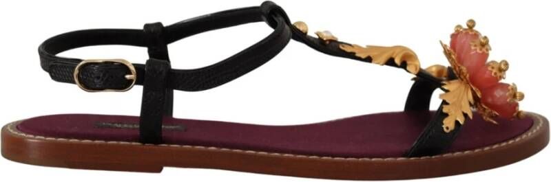 Dolce & Gabbana Flat Sandals , Bruin, Dames