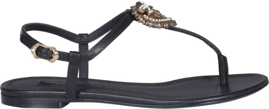 Dolce & Gabbana Toewijding sandalen , Zwart, Dames