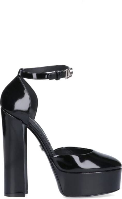 Dolce & Gabbana Hoge hiel sandalen , Zwart, Dames
