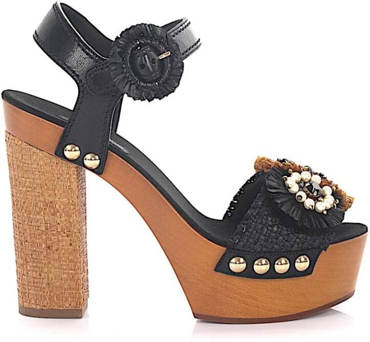 Dolce & Gabbana High Heel Sandals , Zwart, Dames