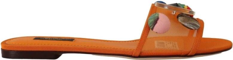 Dolce & Gabbana Slippers Oranje Dames