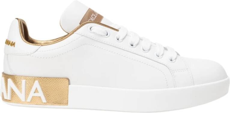 Dolce Gabbana Sneakers Golden , Geel, Dames