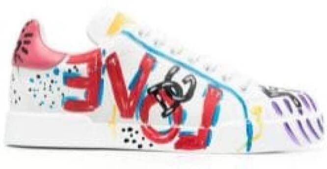 Dolce & Gabbana Sneakers low Portofino , Wit, Dames