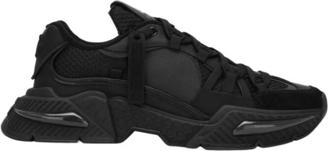 Dolce & Gabbana Low top sneakers met een luchtmaster , Zwart, Heren