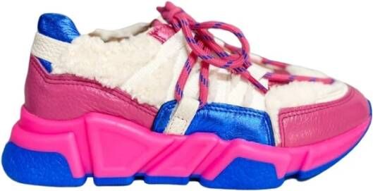 Dwrs Los Angeles Teddy Sneakers , Roze, Dames