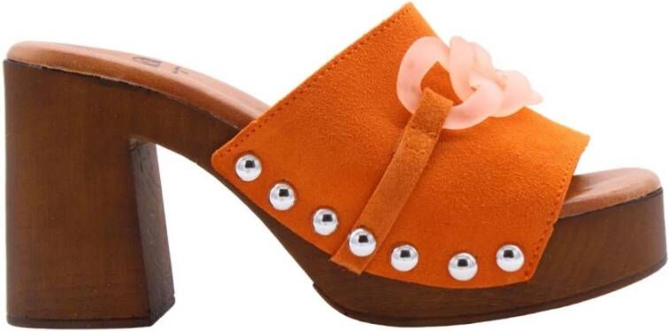 E mia Sandalen Oranje Dames